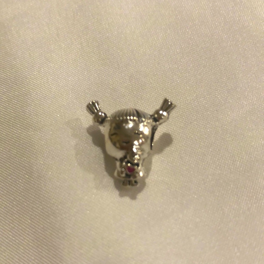 Little Pigtail Girl Charm